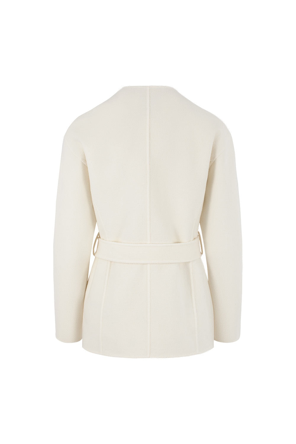 MARYLING Ivory Double-Breasted Sculpted Short Coats