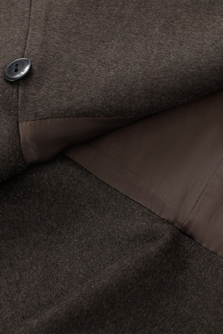 MARYLING Dark Chocolate Noir Sculpted Waist-Defined Tailored Jackets