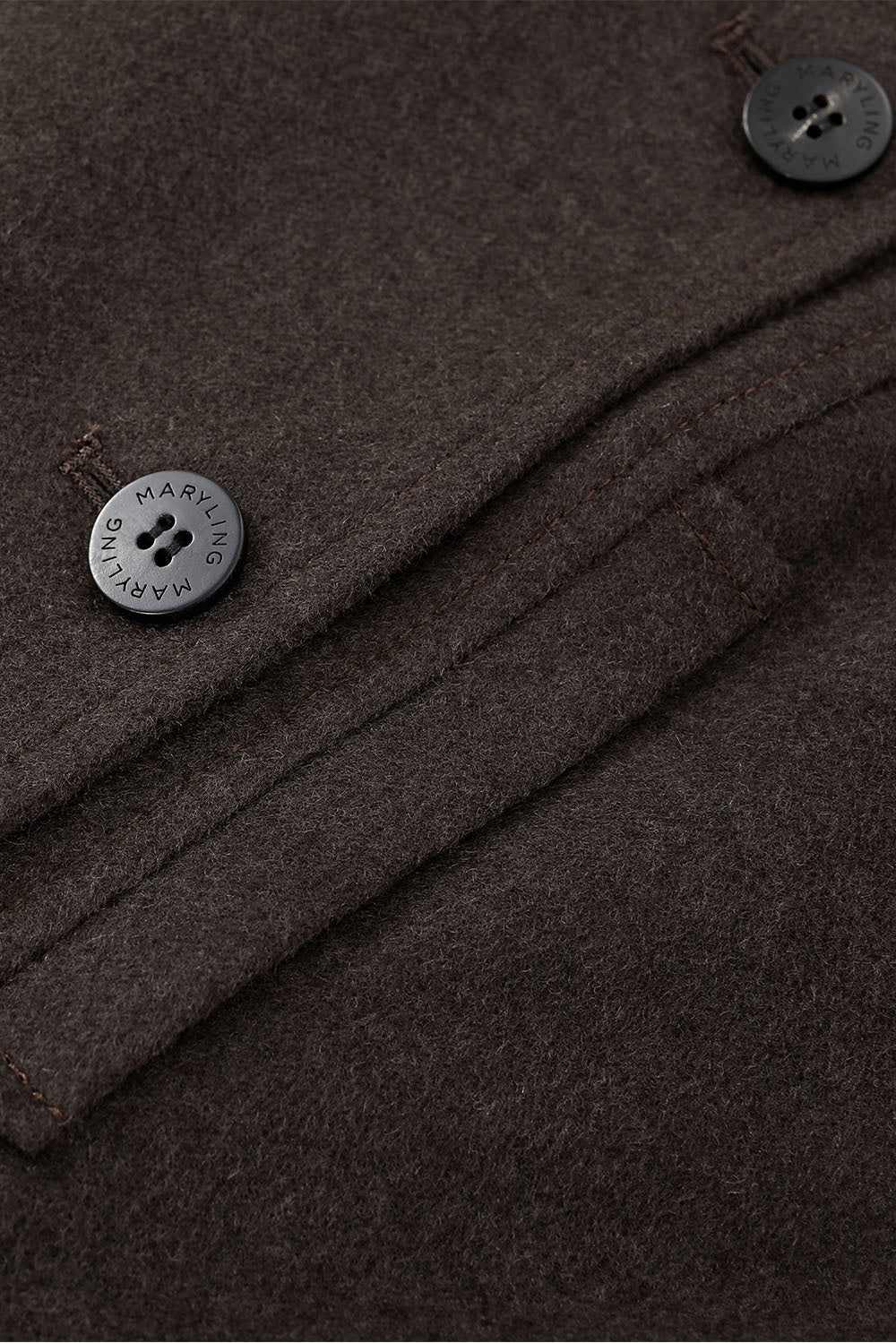 MARYLING Dark Chocolate Noir Sculpted Waist-Defined Tailored Jackets
