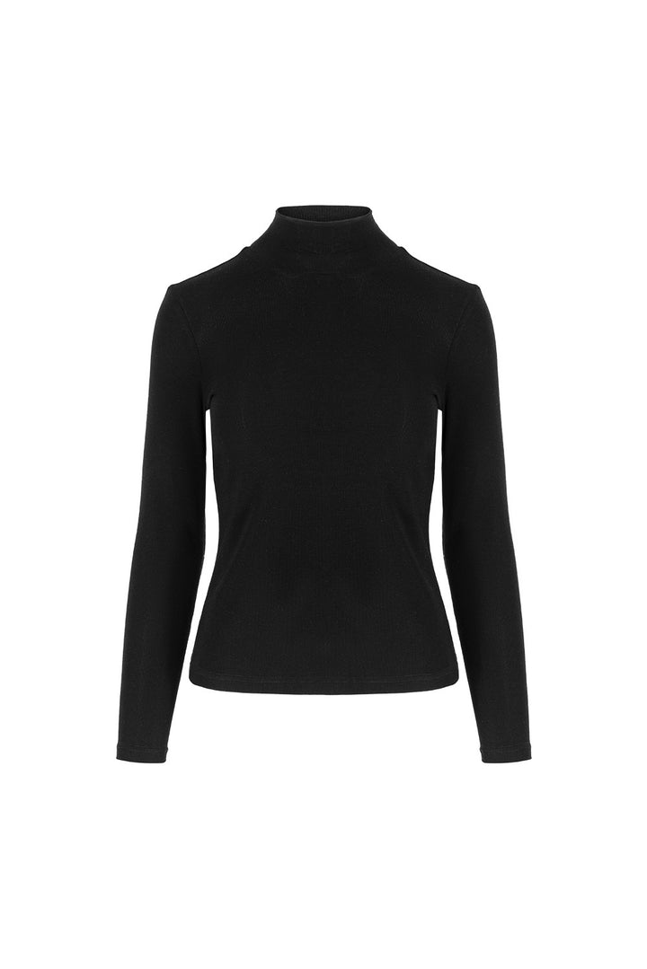MARYLING Ivory Serene Sculpted Long-Sleeve Knit Sweaters