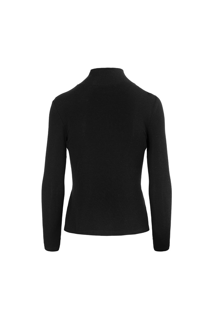 MARYLING Ivory Serene Sculpted Long-Sleeve Knit Sweaters