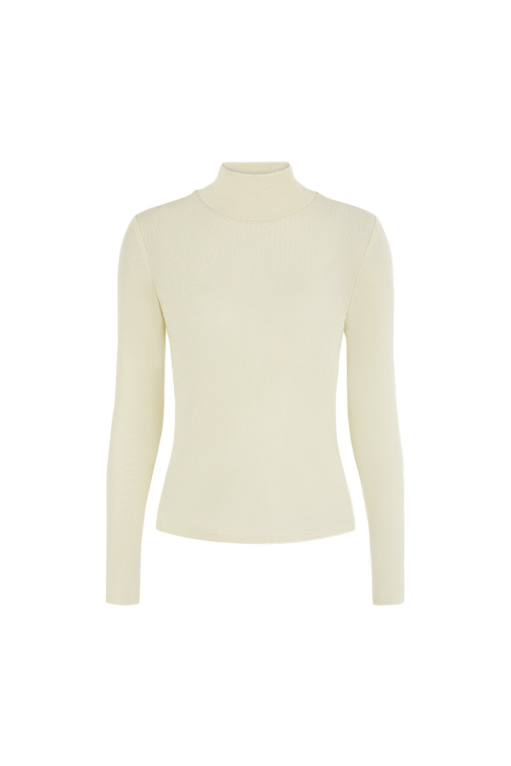 MARYLING Ivory Serene Sculpted Long-Sleeve Knit Sweaters