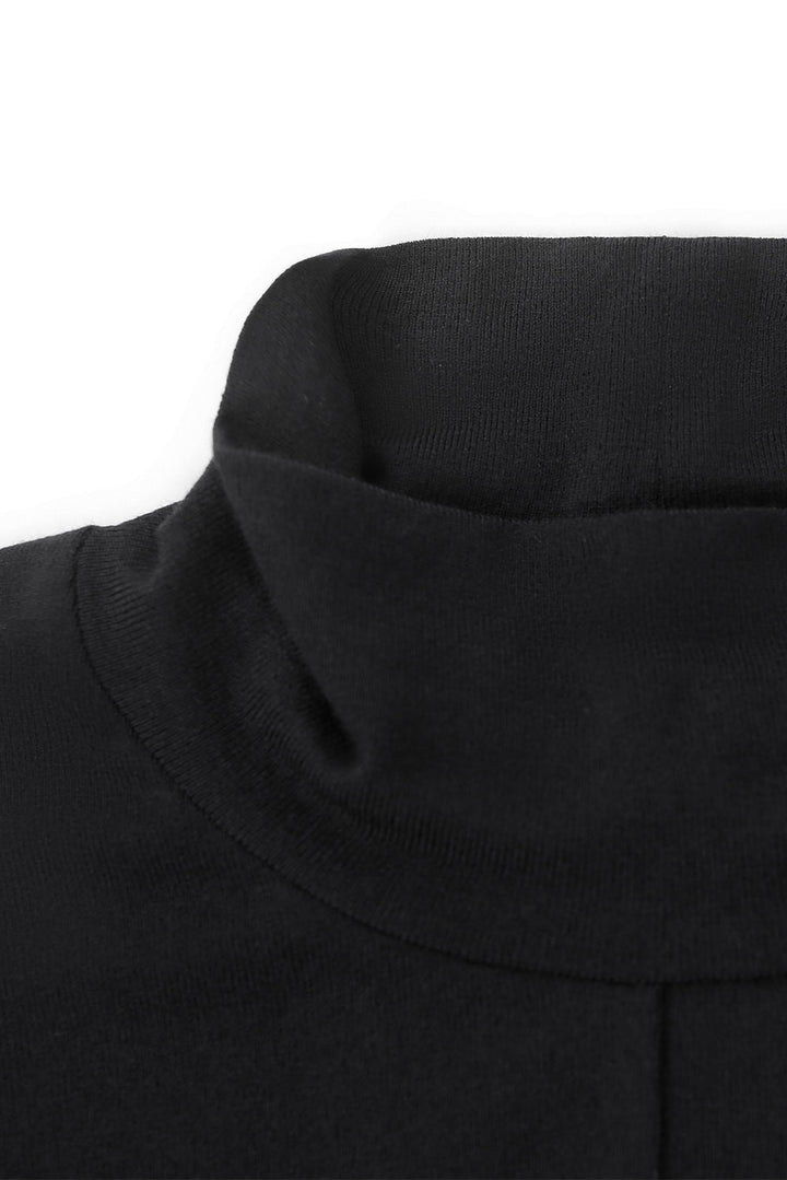 MARYLING Noir Soft-Sculpt Long-Sleeve Knit Sweaters