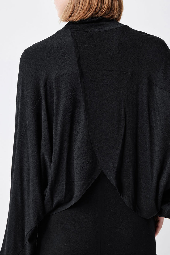 MARYLING Noir Soft-Sculpt Long-Sleeve Knit Sweaters