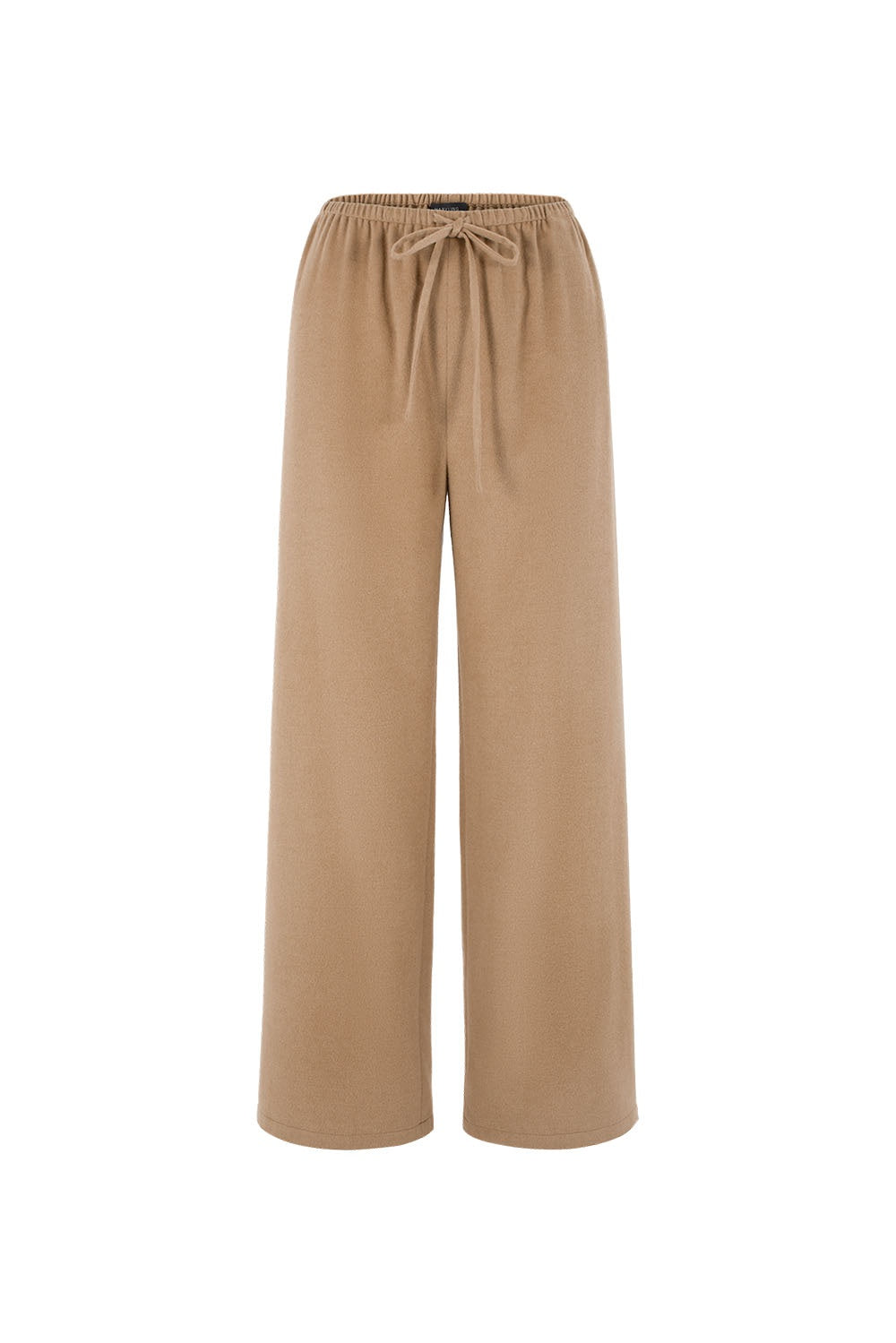 MARYLING Light Camel Refined High-Waisted Sculpted Straight-Leg Tailored Trousers