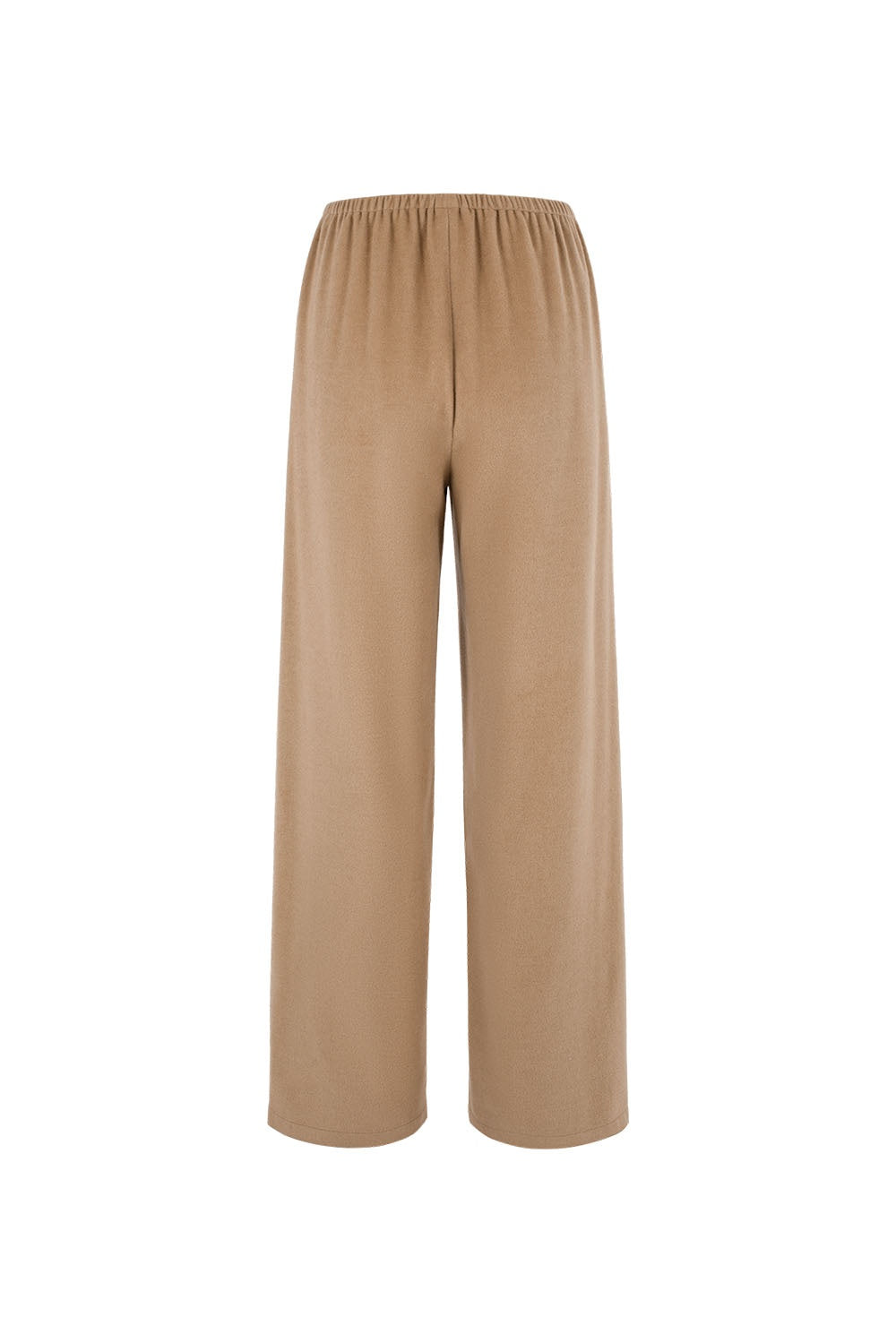 MARYLING Light Camel Refined High-Waisted Sculpted Straight-Leg Tailored Trousers