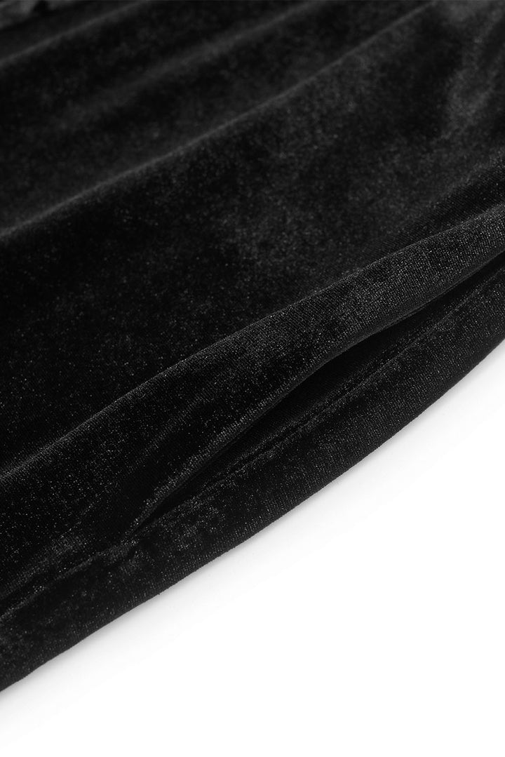 MARYLING Midnight Noir Sleek High-Waisted Sculpted Tailored Trousers