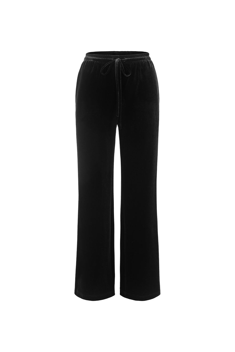 MARYLING Midnight Noir Sleek High-Waisted Sculpted Tailored Trousers