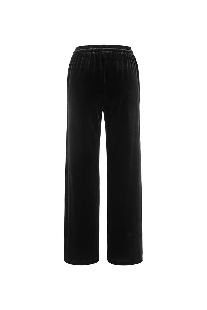 MARYLING Midnight Noir Sleek High-Waisted Sculpted Tailored Trousers