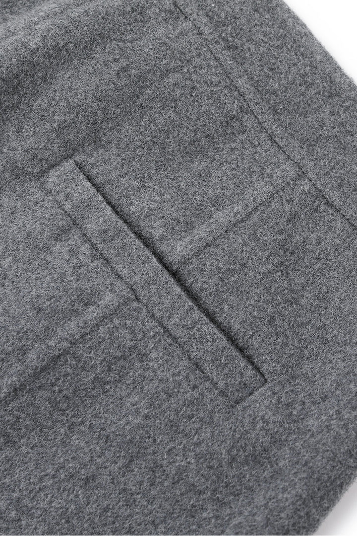 MARYLING Smoke Grey Sculpted High-Waisted Tailored Trousers