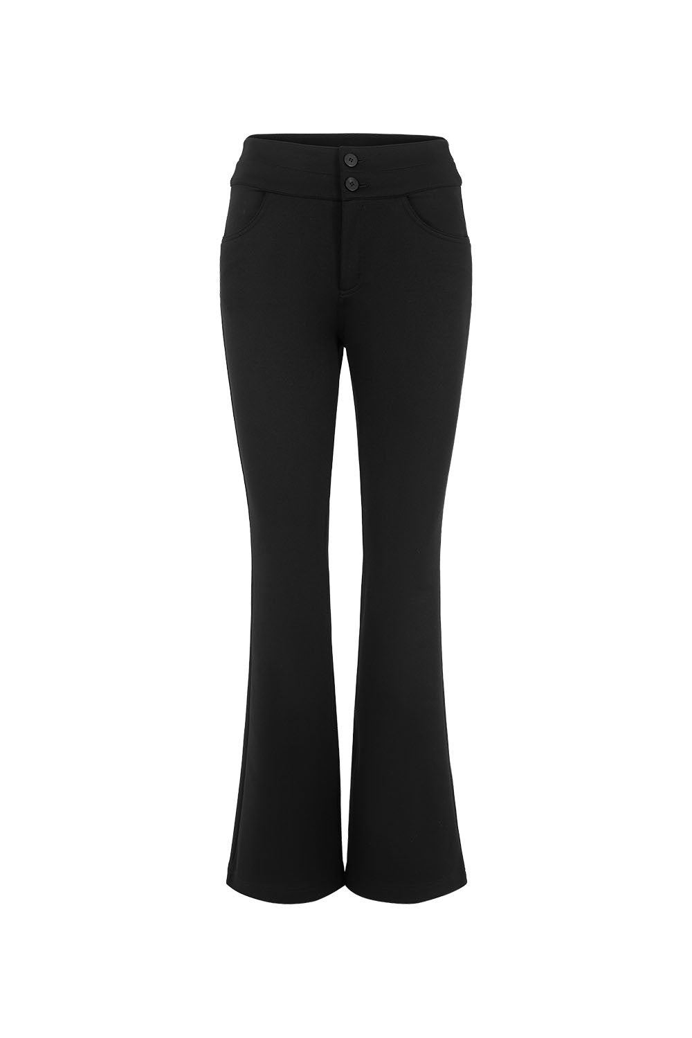 MARYLING Midnight Noir Sleek High-Waisted Sculpted Tailored Trousers