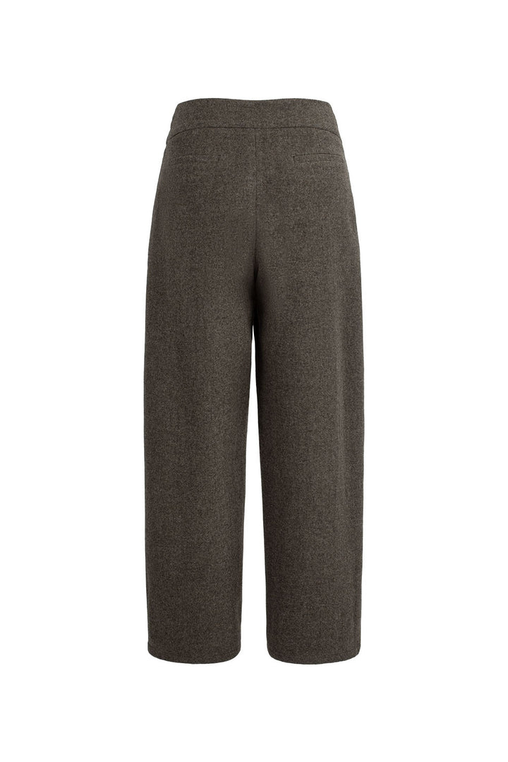 MARYLING Oakwood Green Sculpted High-Waisted Tailored Trousers