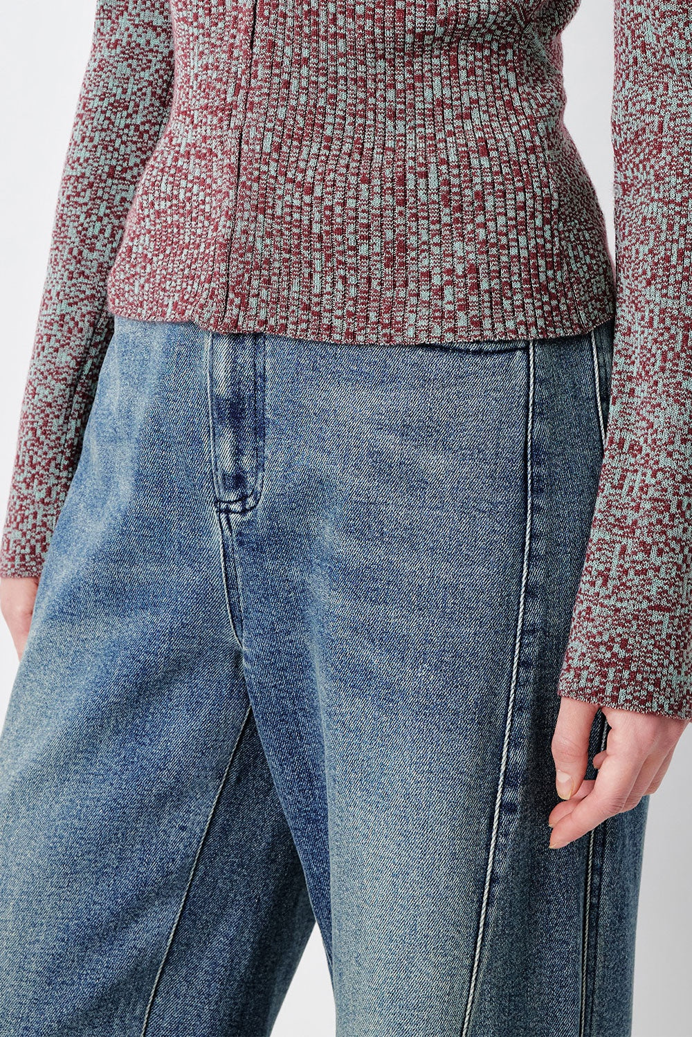 MARYLING Denim Blue Relaxed-Fit Jeans