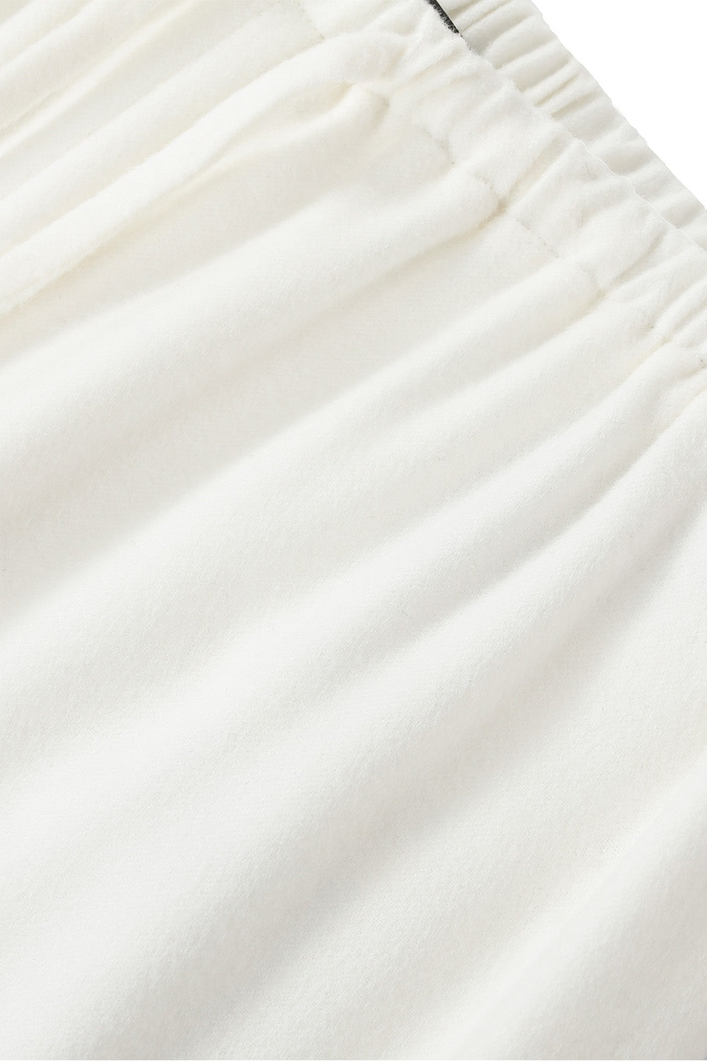 MARYLING Pure White Sculpted High-Waisted Tailored Trousers