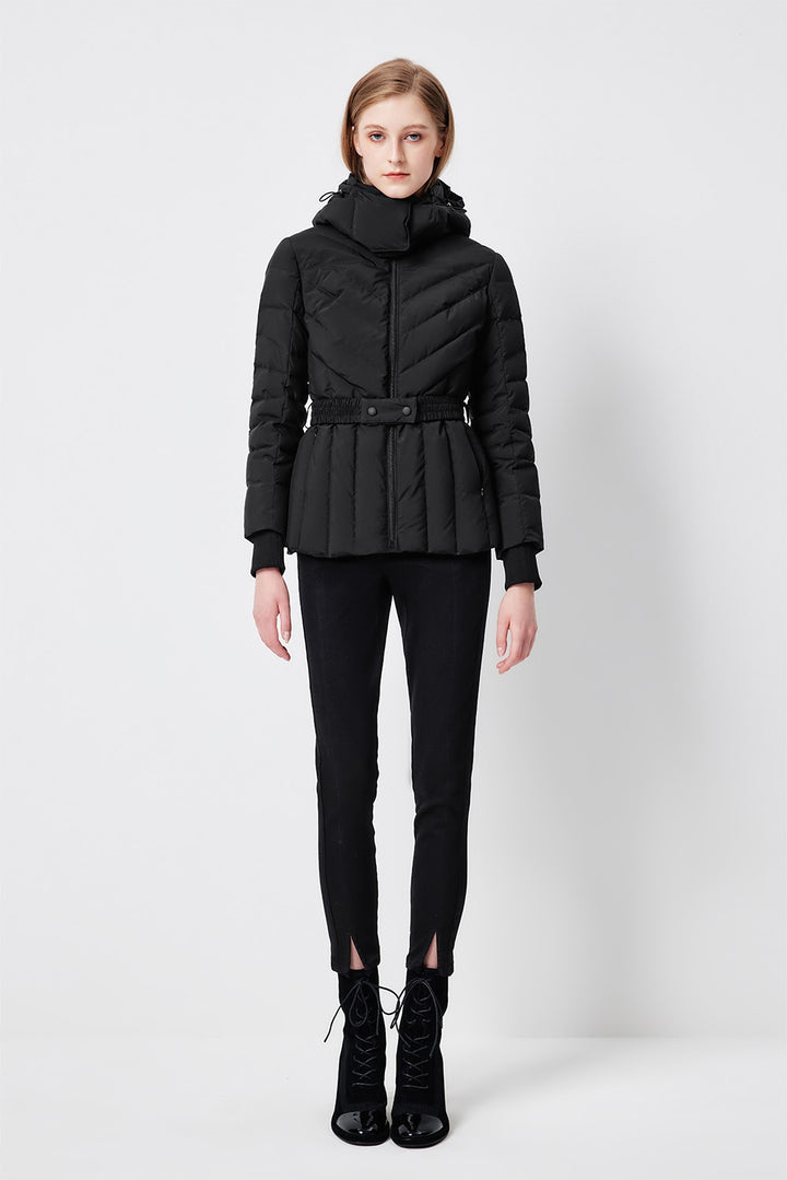MARYLING Midnight Noir Sculpted Washed Denim Trousers