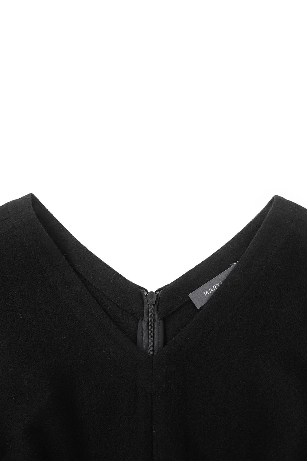 MARYLING Noir Sculpted Waist Elegant Midi Dresses