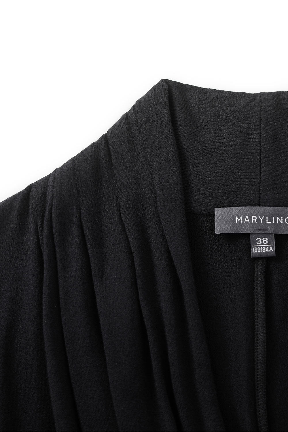MARYLING Midnight Noir Sculpted Long-Sleeve Column Dresses