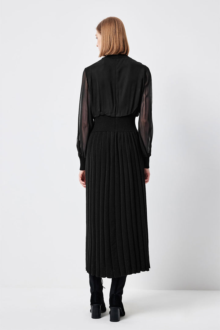 MARYLING Violet Amethyst Sculpted Long-Sleeve Column Dresses
