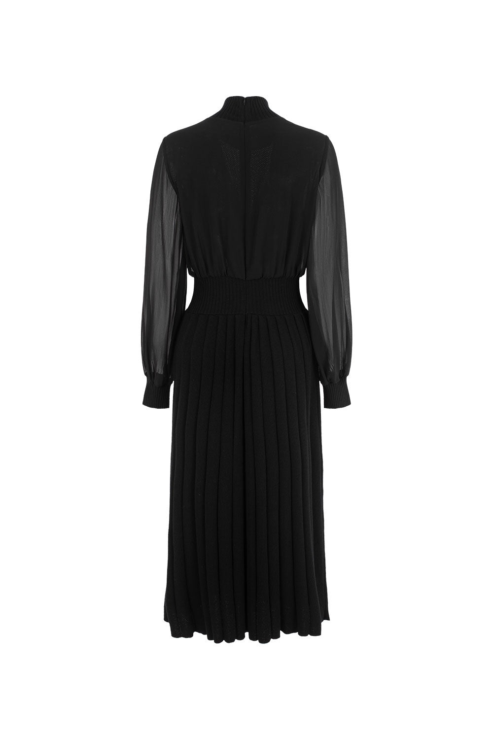 MARYLING Violet Amethyst Sculpted Long-Sleeve Column Dresses