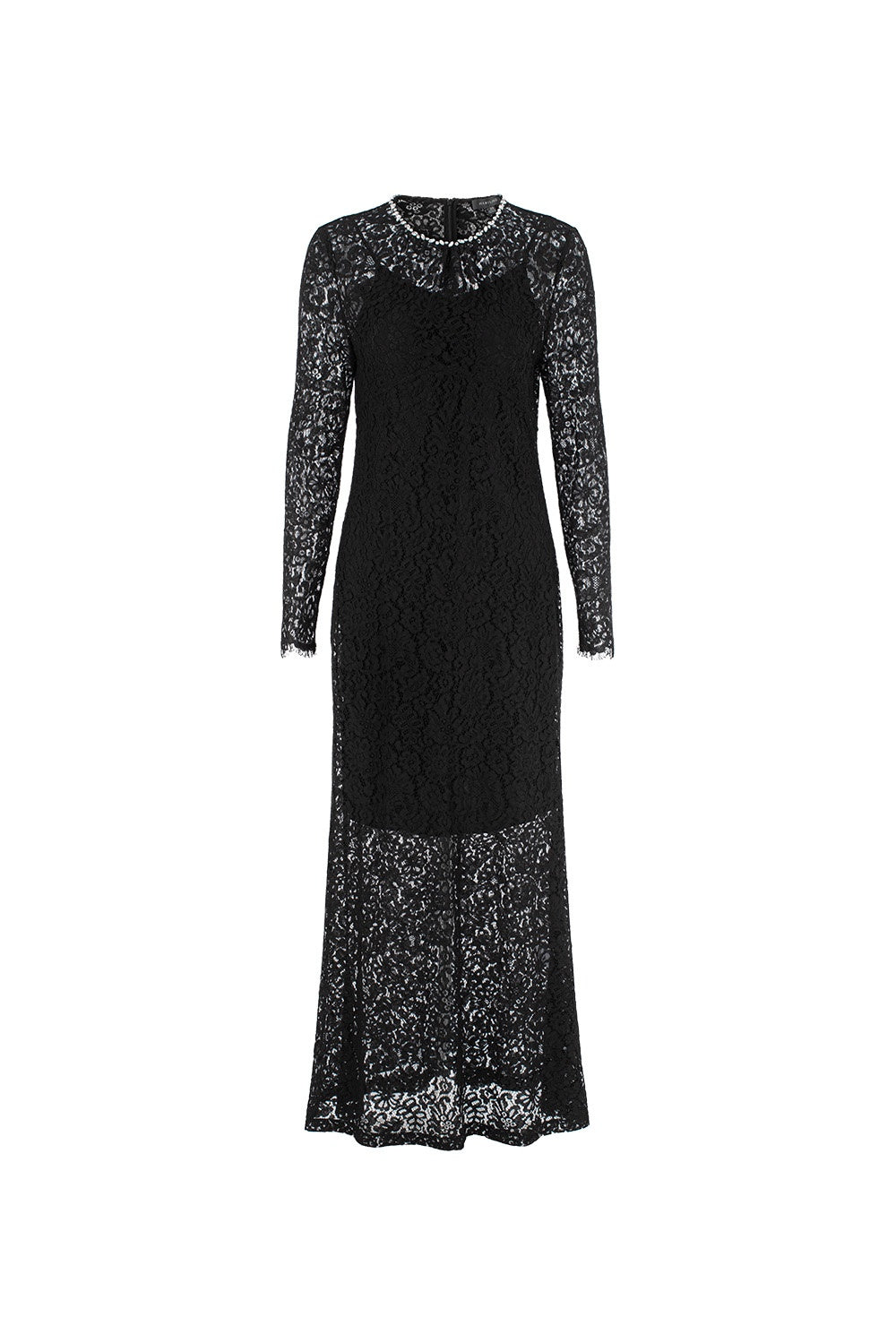 MARYLING Enchanted Evening Lace Long-Sleeve Elegant Gown Dresses