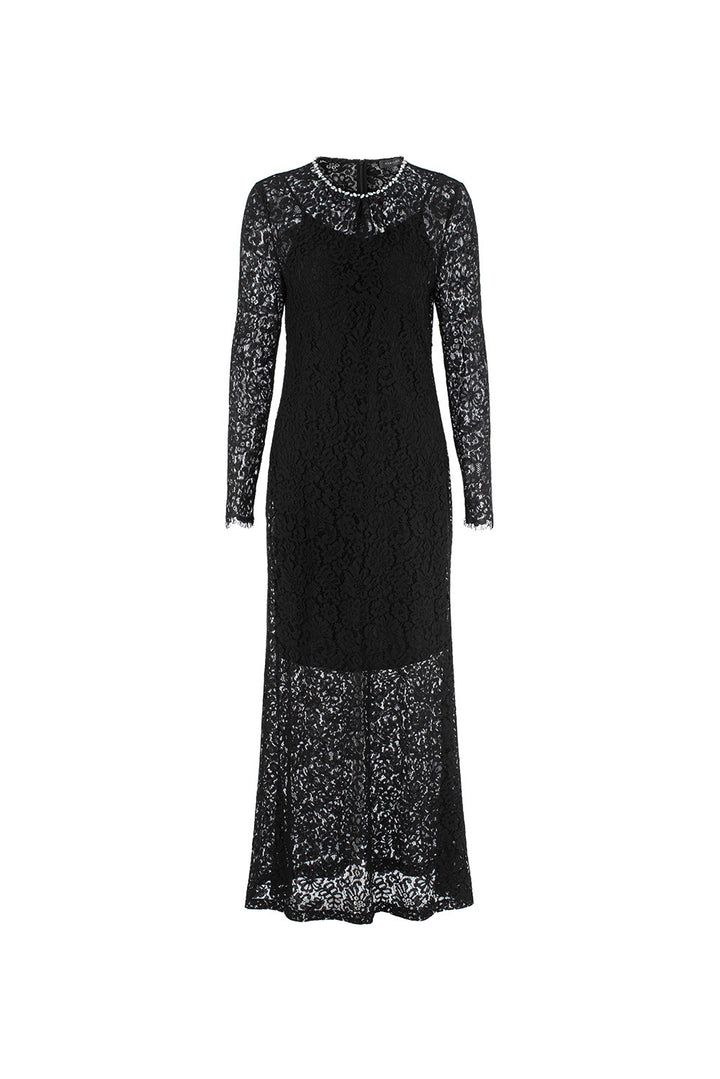 MARYLING Enchanted Evening Lace Long-Sleeve Elegant Gown Dresses