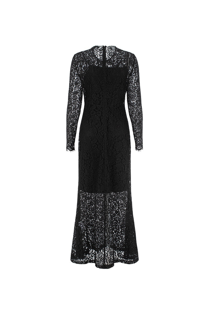 MARYLING Enchanted Evening Lace Long-Sleeve Elegant Gown Dresses