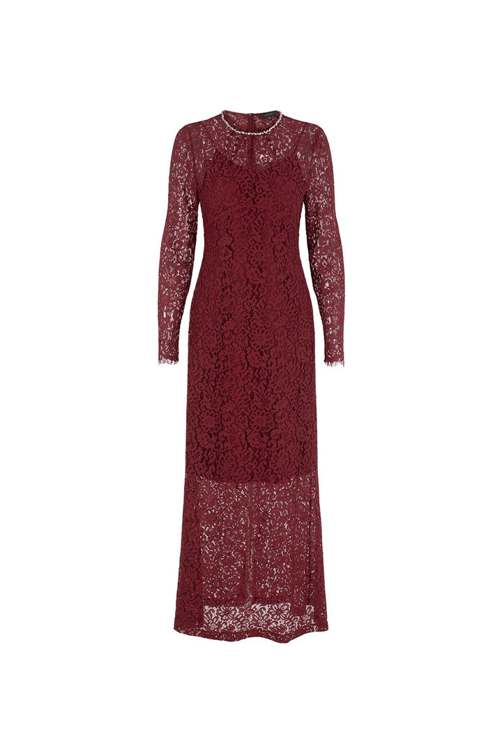 MARYLING Enchanted Evening Lace Long-Sleeve Elegant Gown Dresses