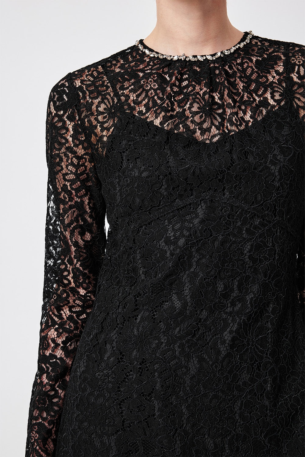 MARYLING Enchanted Evening Lace Long-Sleeve Elegant Gown Dresses