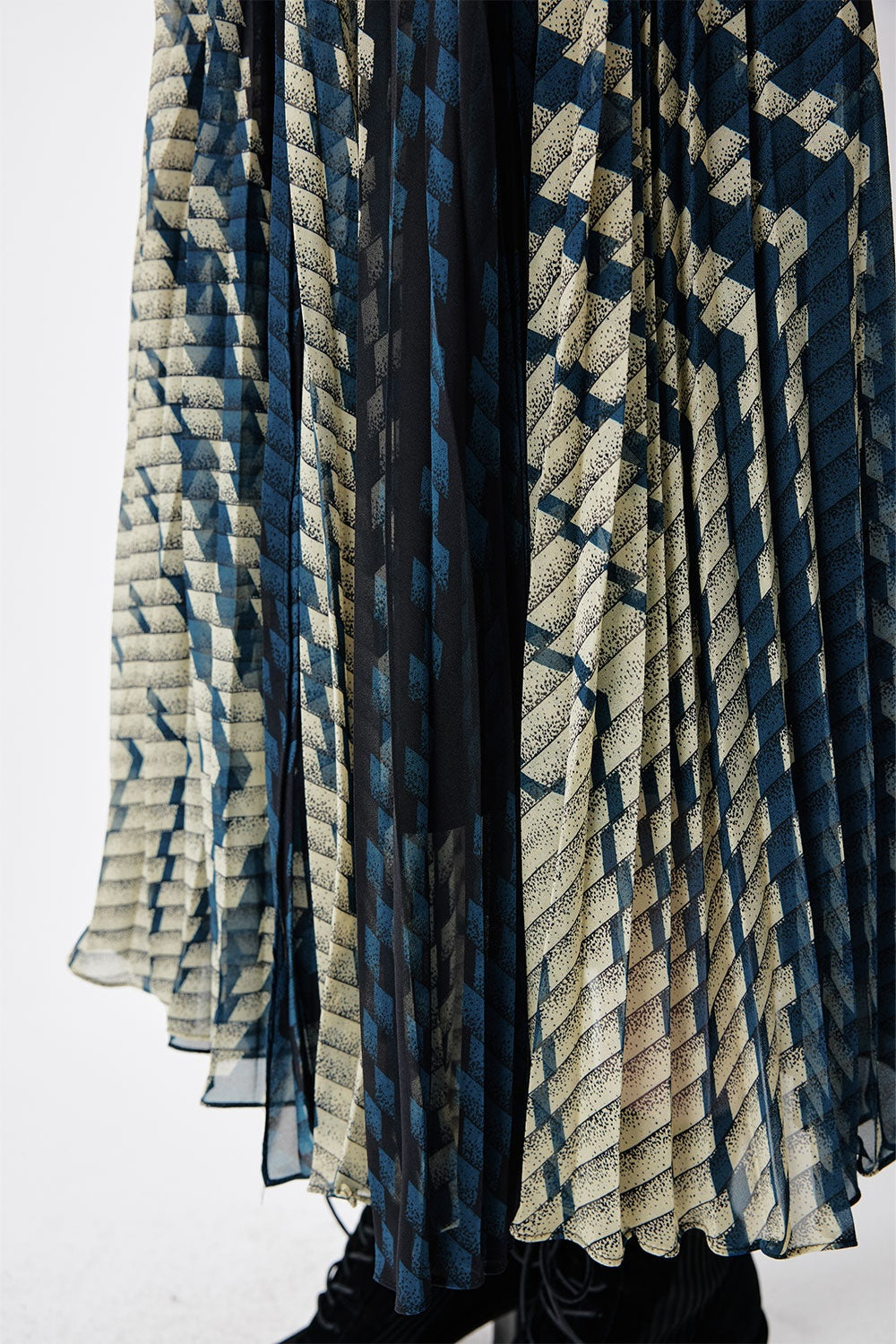 MARYLING Geometric Fusion A-Line Skirts