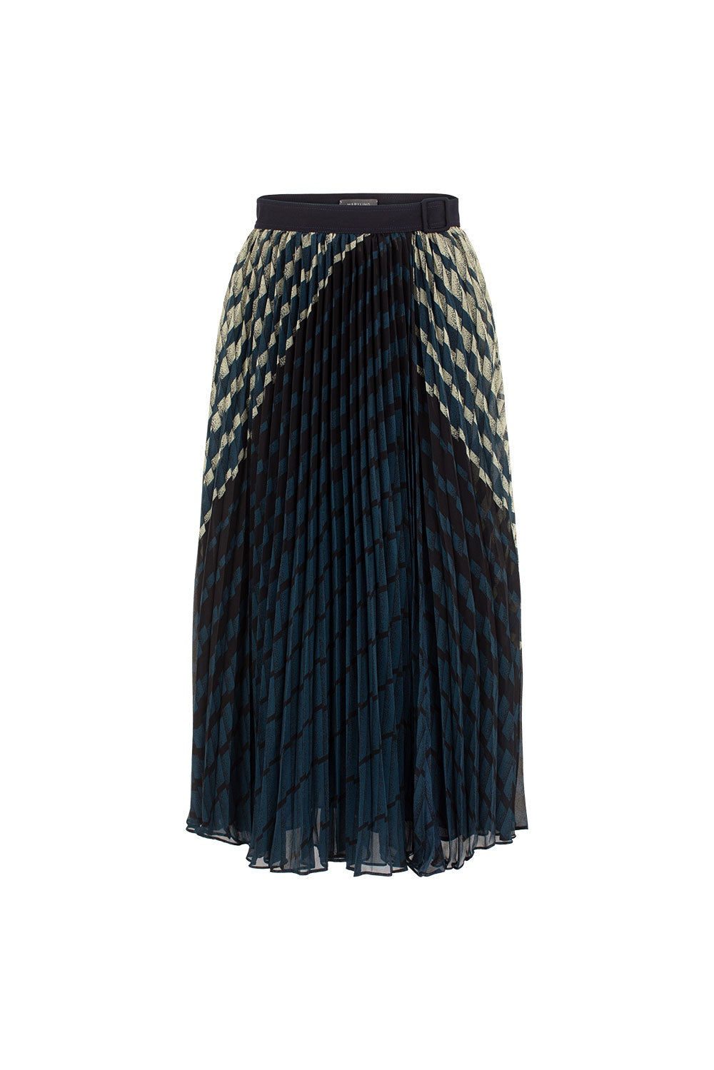 MARYLING Geometric Fusion A-Line Skirts