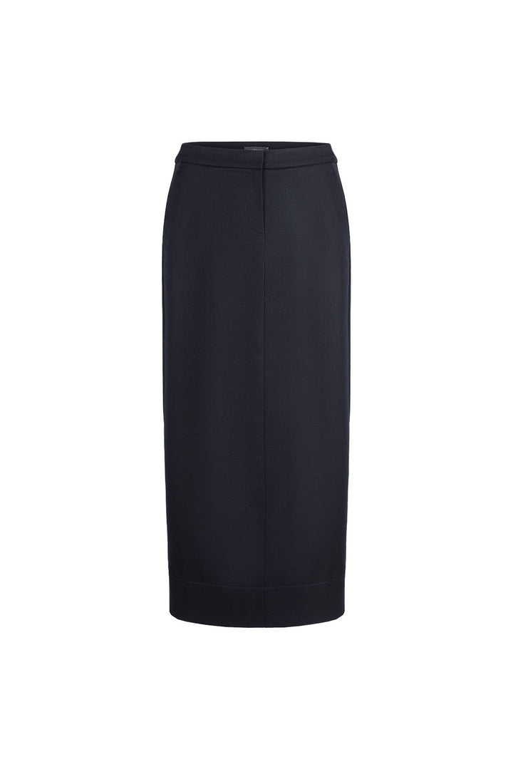 MARYLING Midnight Blue Tailored A-Line Skirts