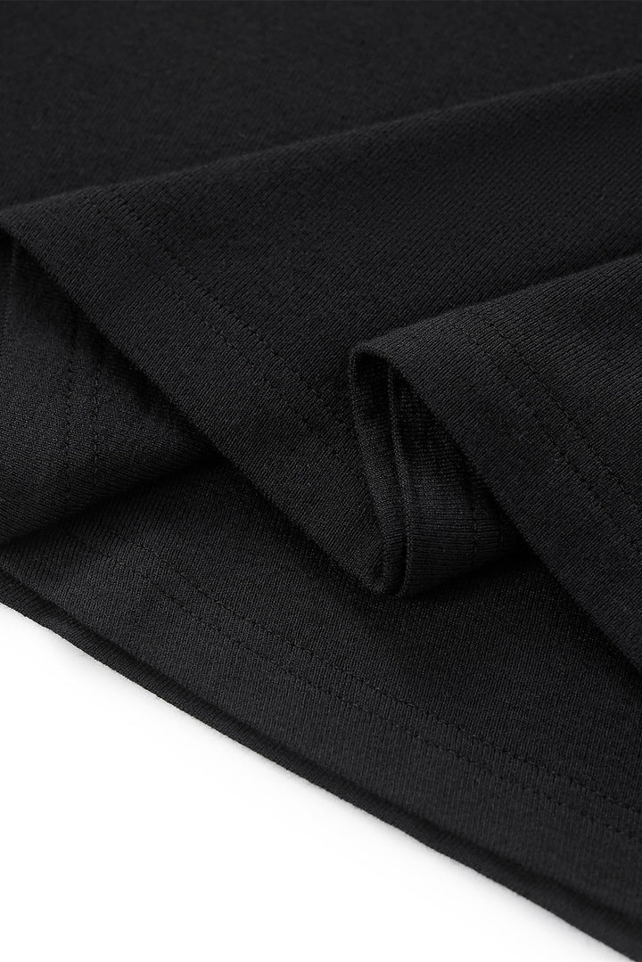 MARYLING Midnight Noir Sculpted A-Line Midi Skirts