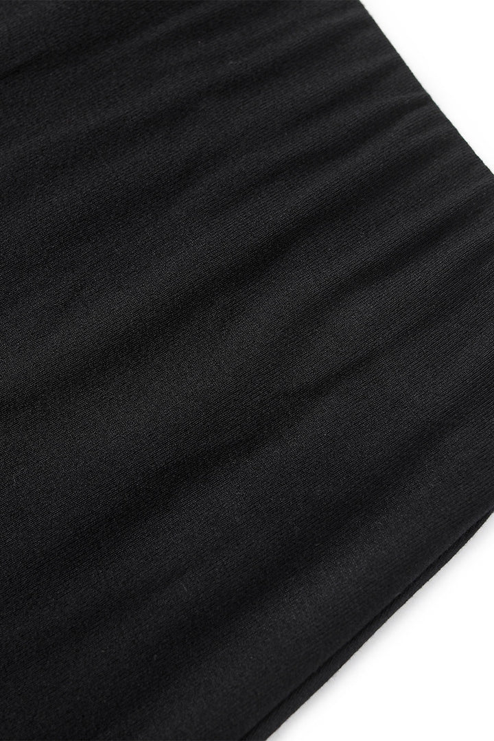 MARYLING Midnight Noir Sculpted A-Line Midi Skirts