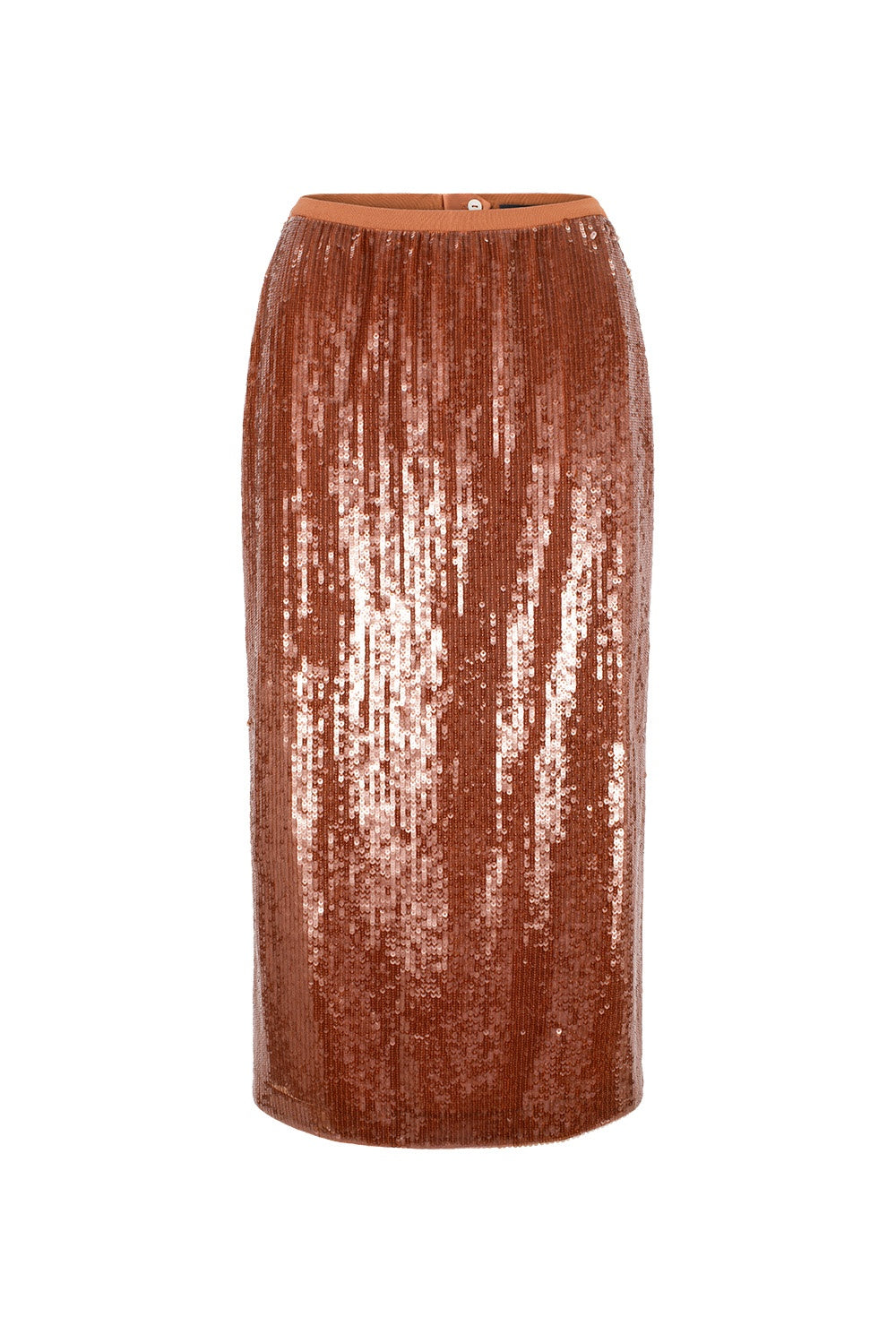 MARYLING Amber Gleam Metallic A-Line Midi Skirts