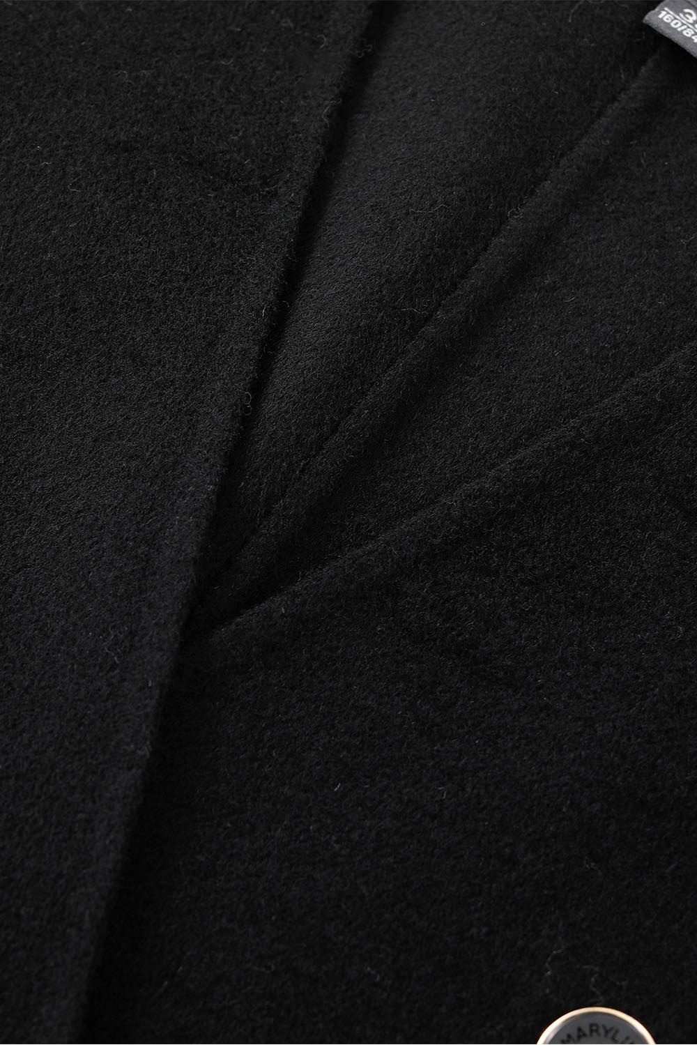 MARYLING Midnight Noir Sculpted Waist Double-Breasted Tailored Blazers
