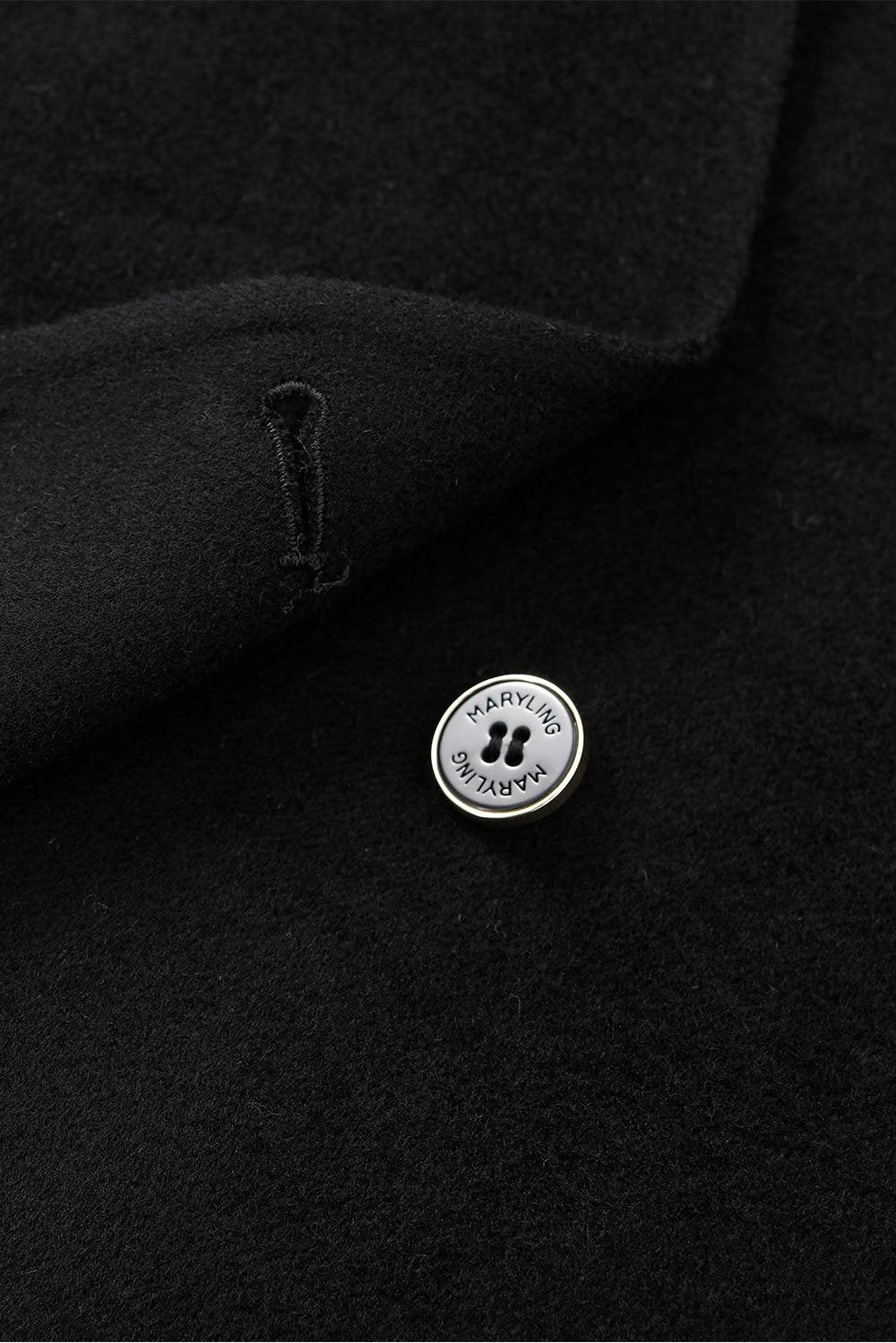 MARYLING Midnight Noir Sculpted Waist Double-Breasted Tailored Blazers