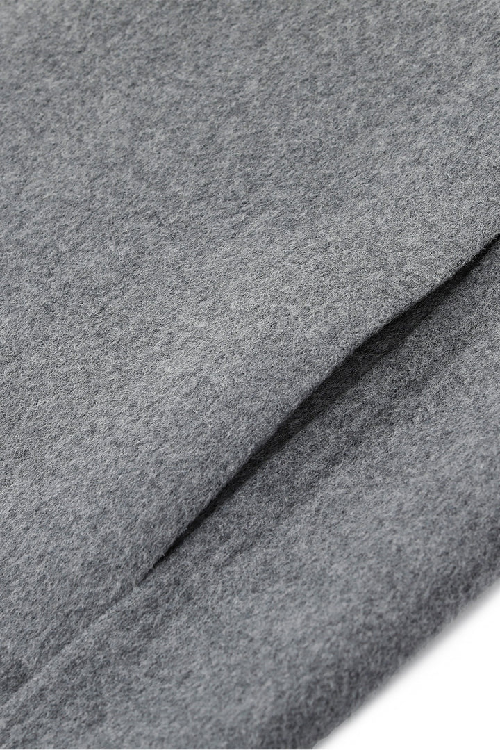 MARYLING Timeless Ash Grey Sculpted Longline Coats