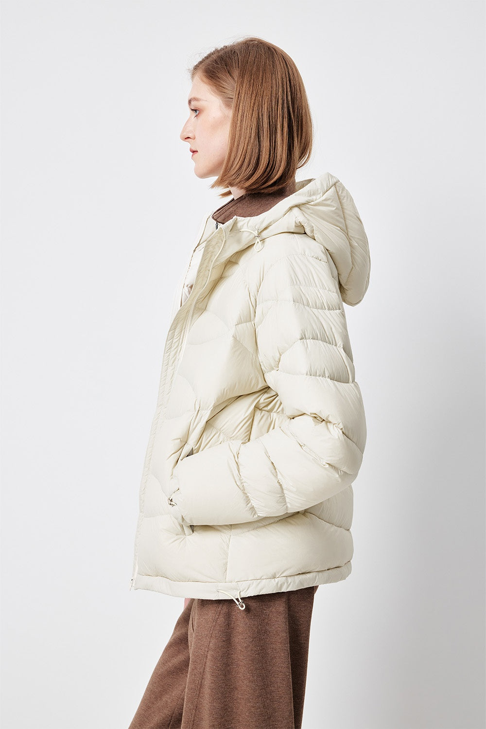 MARYLING Timeless Hooded Quilted Lightweight Down Puffer Jackets