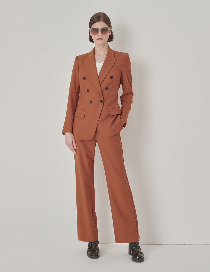 MARYLING Maple Orange Straight Leg Trousers