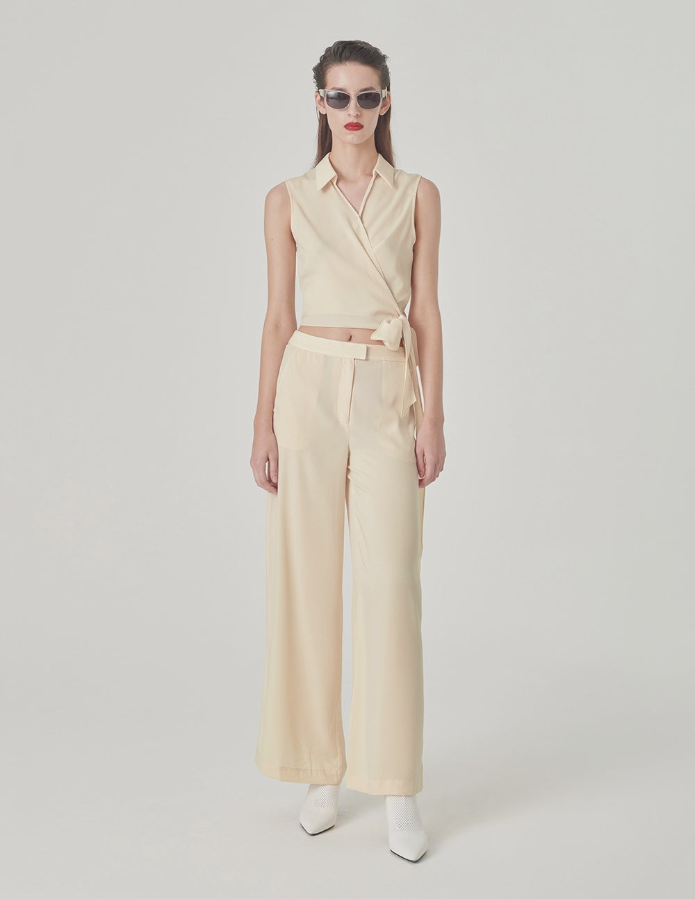MARYLING Straight Loose-Fit Wide-Leg Pants