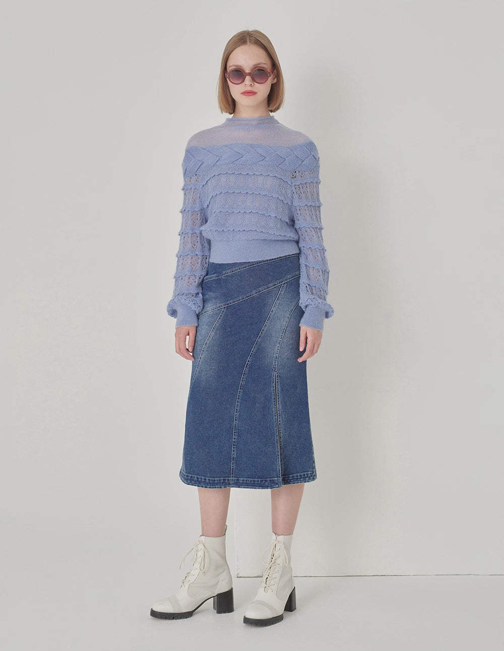 Maryling Violet Mohair Sweater