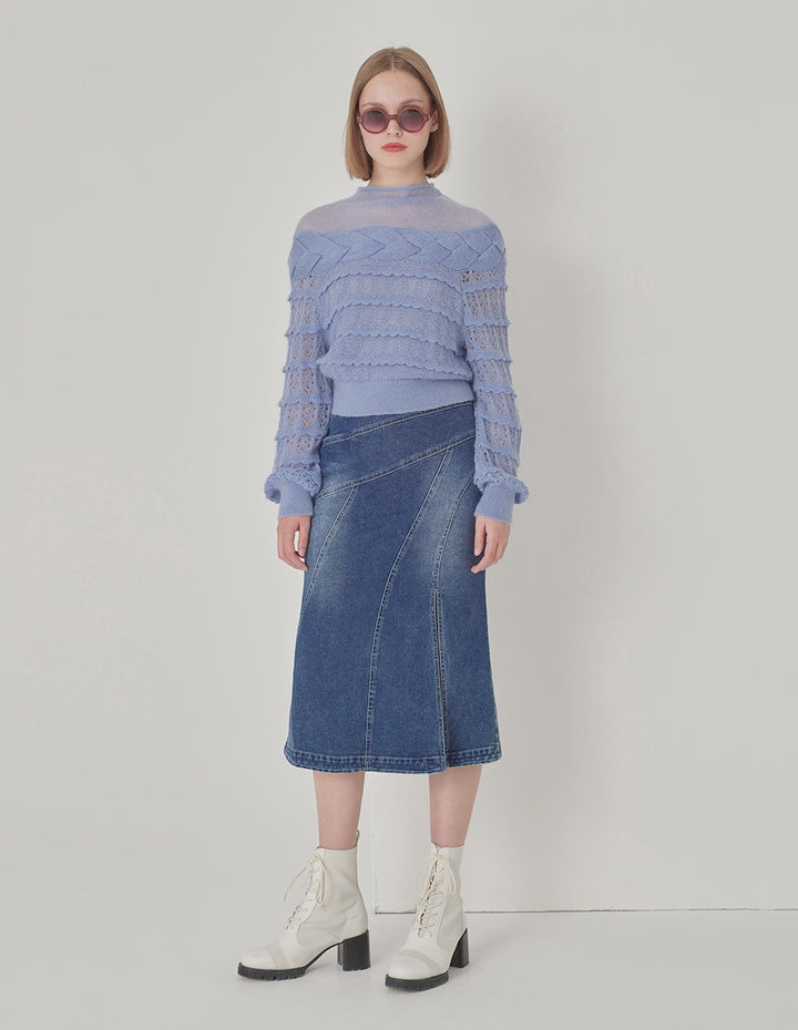 Maryling Violet Mohair Sweater