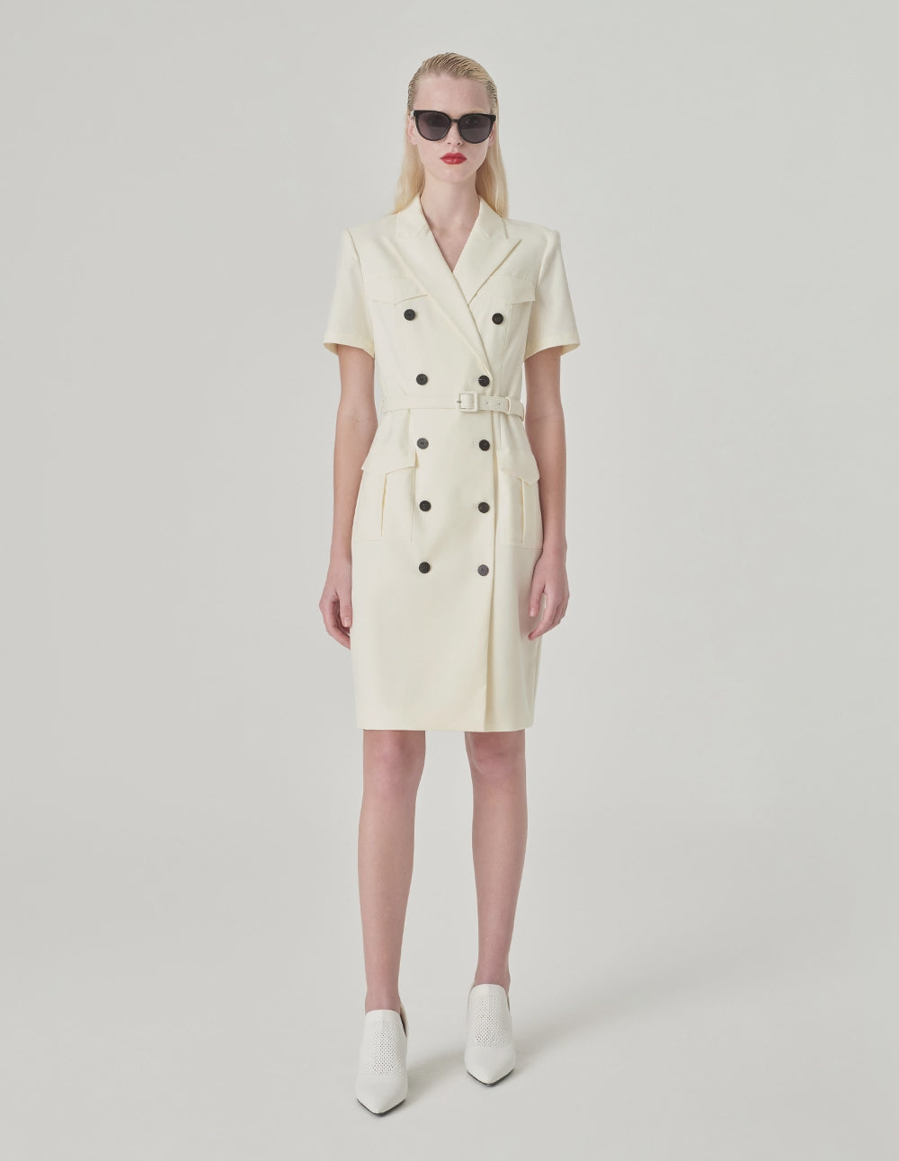 MARYLING Double Breasted Suit Dress