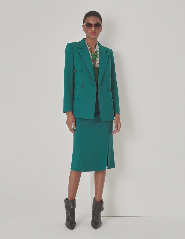 MARYLING Straight Slit Skirt