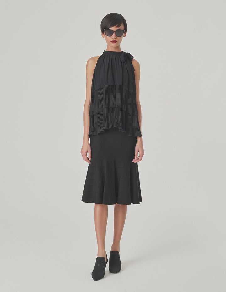 MARYLING Off-The-Shoulder Pleated Top