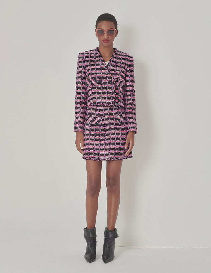 MARYLING Pink Tweed Skirt