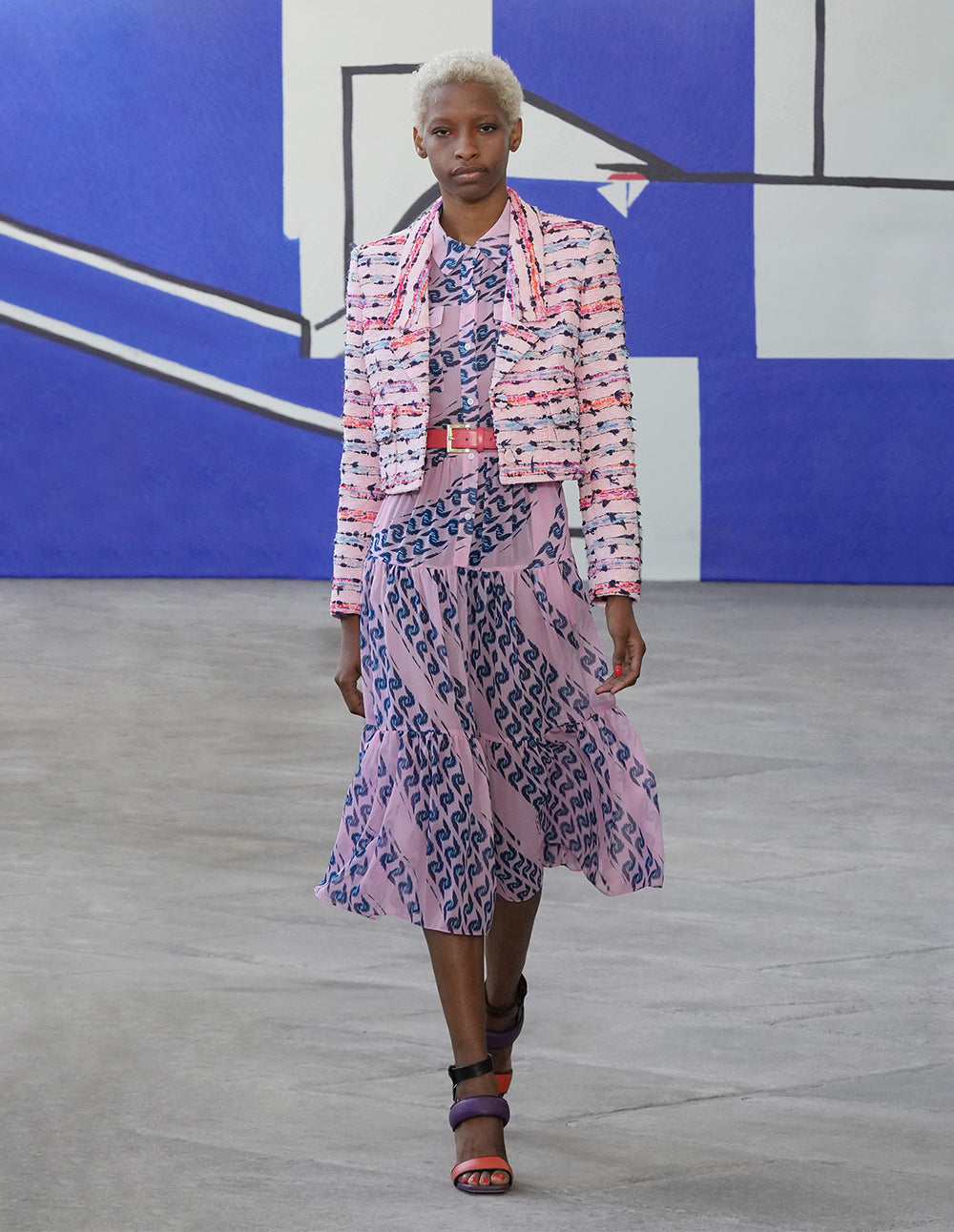 MARYLING Single-Breasted Notch-Lapel Crop Jacket