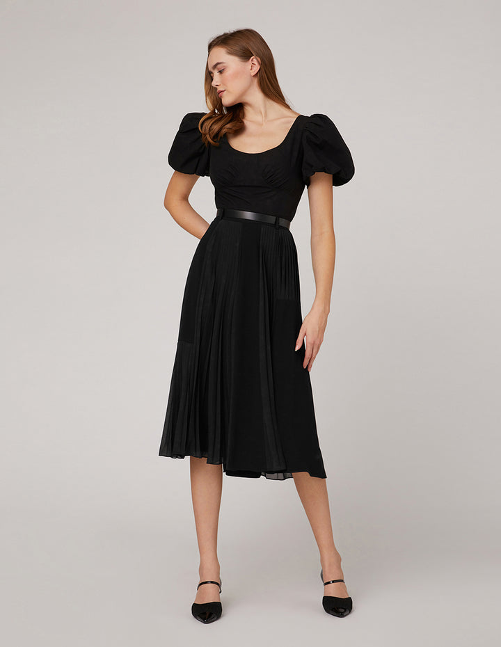 MARYLING V-neck puff sleeves top