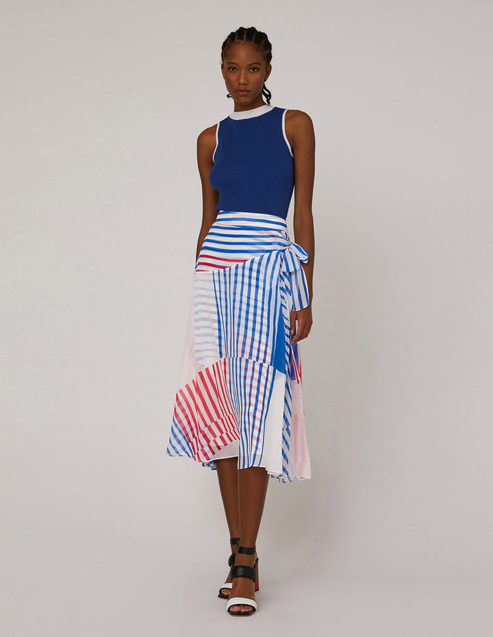 MARYLING Tie Waist Stacking Skirt