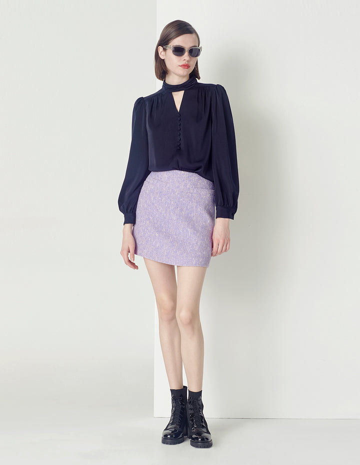 MARYLING Tweed Mini-Skirt